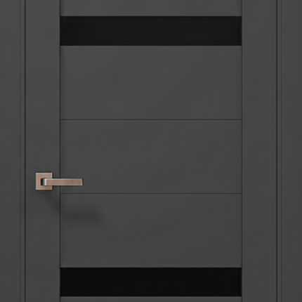 Ușă de interior ML-54 cu inserții din sticlă și design modern