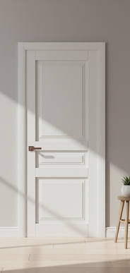 Ușă de interior ML-12 cu detaliu arhitectural frezat, stil clasic elegant