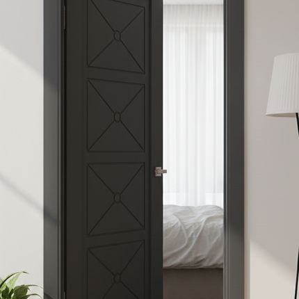 Ușă de interior ML-712 – Design simetric cu 4 panouri decorative
