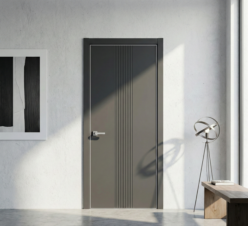 Ușă de interior ST-35 – Frezare verticală centrală modernă