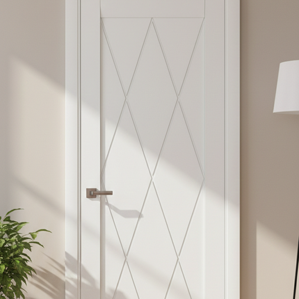 Ușă de interior ML-711 – Design geometric cu diamant decorativ