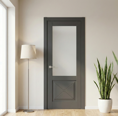 Ușă de interior ML-1102 cu sticlă satinată