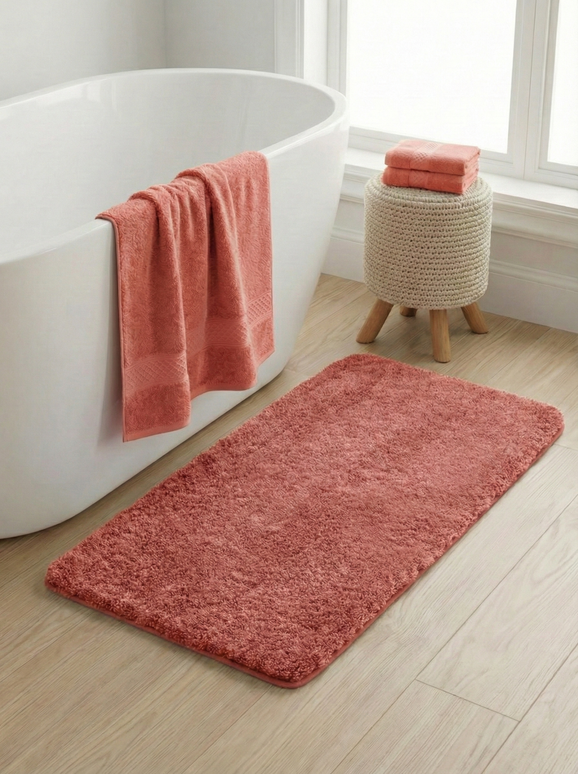 Set 3 prosoape baie, bumbac 100%, CORAI, 75×150 cm + 40×80 cm + 50×80 cm