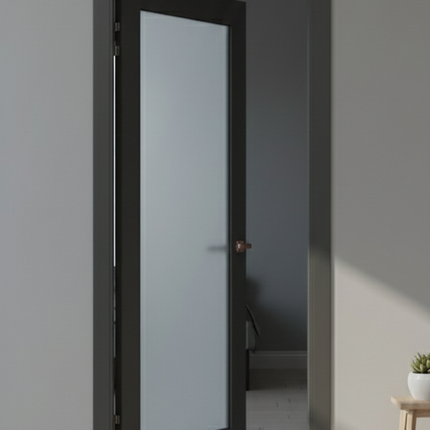 Ușă de interior ML-00 cu sticlă mată satinată