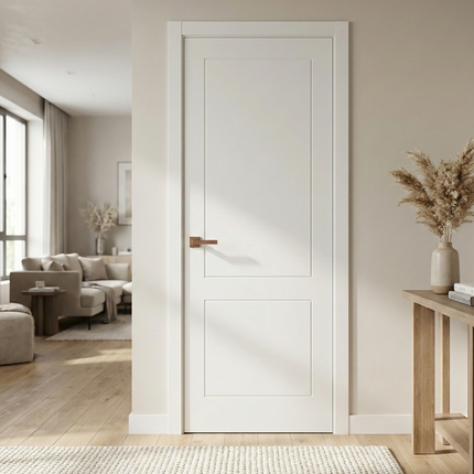 Ușă de interior ST-30 – Design echilibrat cu două panouri gravate