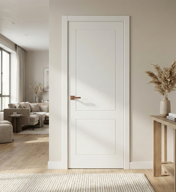 Ușă de interior ST-30 – Design echilibrat cu două panouri gravate