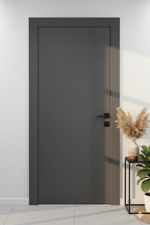 Ușa de interior cu toc reglabil JY-003 ANTHRACITE