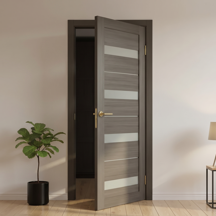 Ușă de interior cu toc fix Milano Mocha