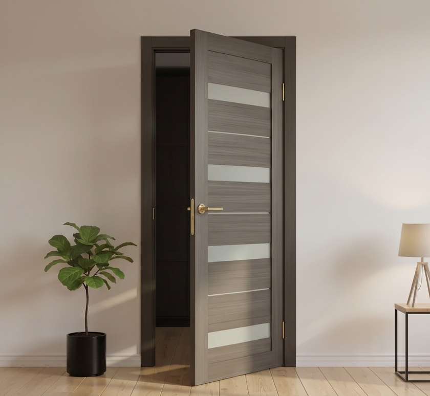 Ușă de interior cu toc fix Milano Mocha