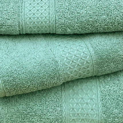 Set 3 prosoape baie, bumbac 100%, ACVAMARIN, 75×150 cm + 40×80 cm + 50×80 cm