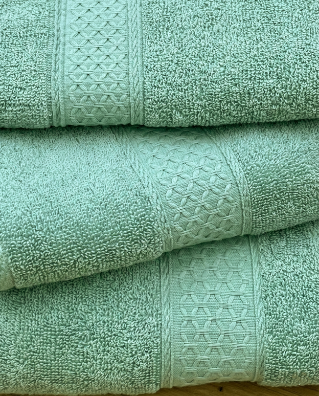 Set 3 prosoape baie, bumbac 100%, ACVAMARIN, 75×150 cm + 40×80 cm + 50×80 cm