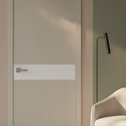 Ușă de interior PL-03 – design modern cu inserție din sticlă