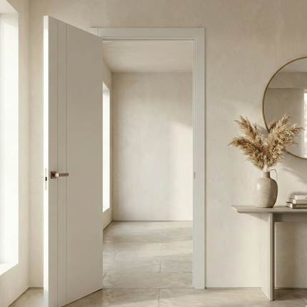 Ușă de interior ST-10 – Design modern cu linii verticale
