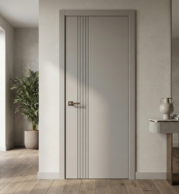 Ușă de interior ST-34 – Design vertical asimetric modern