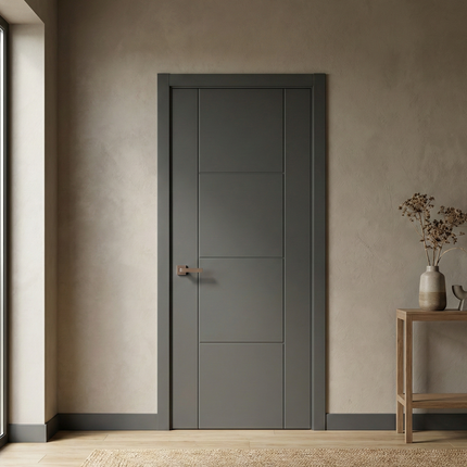 Ușă de interior ST-16 – Geometrie modernă cu ramă laterală accentuată