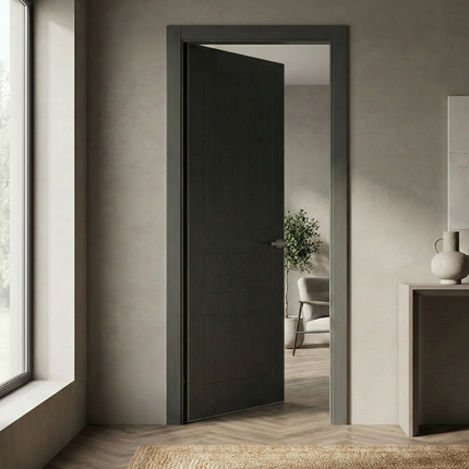 Ușă de interior ST-23 – Eleganță verticală cu trei panouri