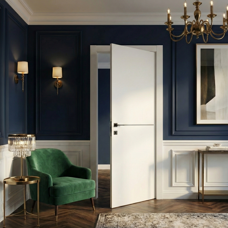 Usa de interior alb mat vopsit Paint 7