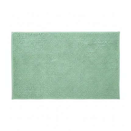 Covoraș baie din chenilia fină, strat antiderapant, 45×70 cm, Verde menta