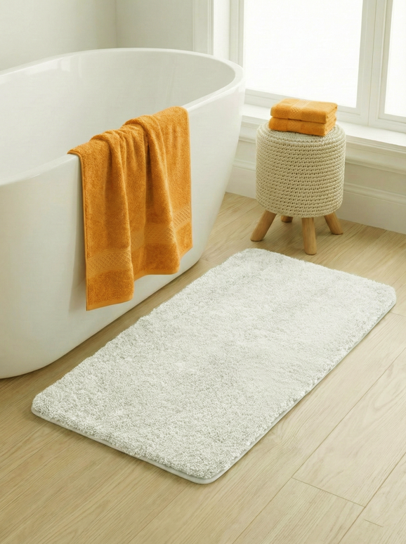 Set 3 prosoape baie, bumbac 100%, PORTOCALIU, 75×150 cm + 40×80 cm + 50×80 cm