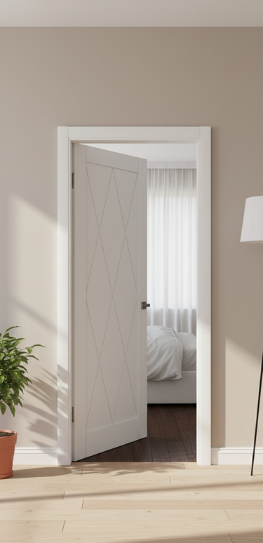 Ușă de interior ML-711 – Design geometric cu diamant decorativ