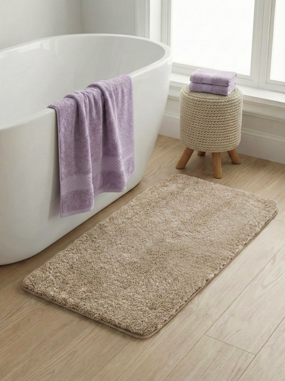 Set 3 prosoape baie, bumbac 100%, LAVANDĂ, 75×150 cm + 40×80 cm + 50×80 cm