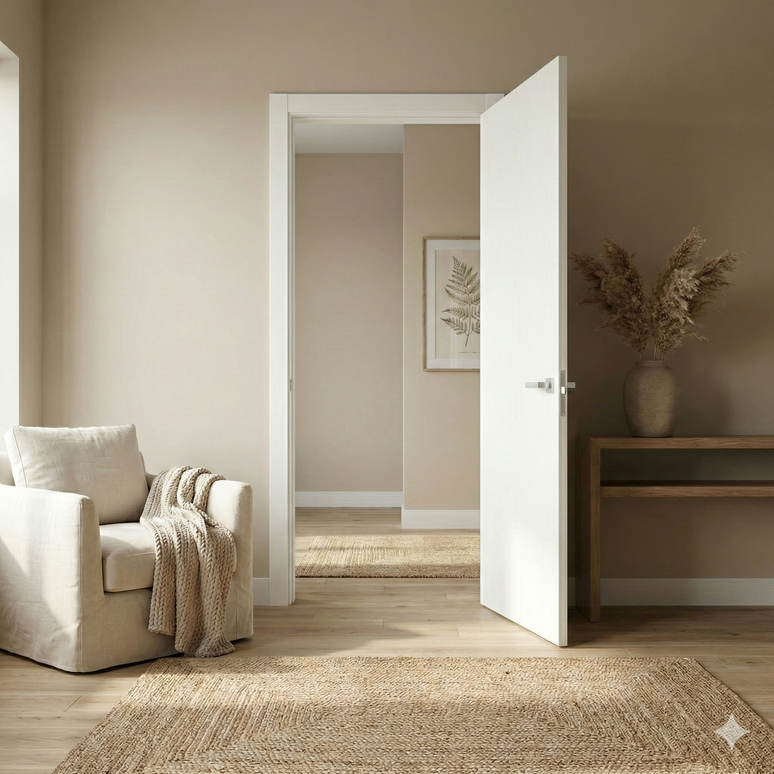 Ușă interior PL-01 / PL-14– Design minimalist, eleganță maximă oglindă pe o parte plină pe partea opusa