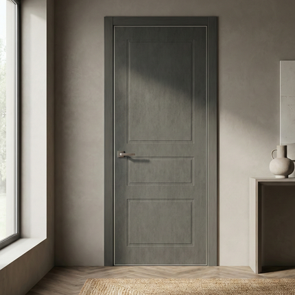 Ușă de interior ST-23 – Eleganță verticală cu trei panouri