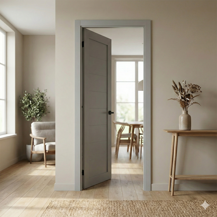 Ușă de interior T-04-design orizontal minimalist