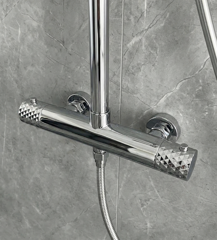 Sistem de duș termostatic – Astrid – Crom Diamond
