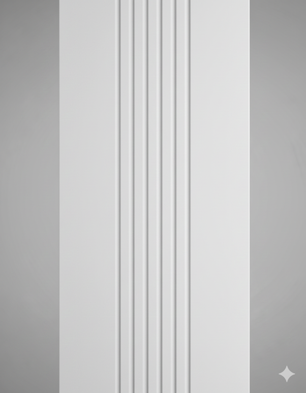 Ușă de interior albă JY-003 cu toc reglabil – stil modern minimalist, complet echipată, livrare rapidă