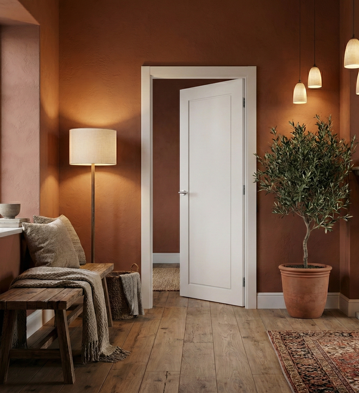 Usa de interior alb mat vopsit Paint 9