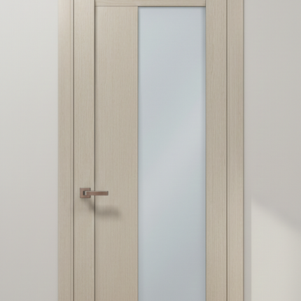 Ușă de interior ML-20 cu panou vitrat lateral din sticlă satinată