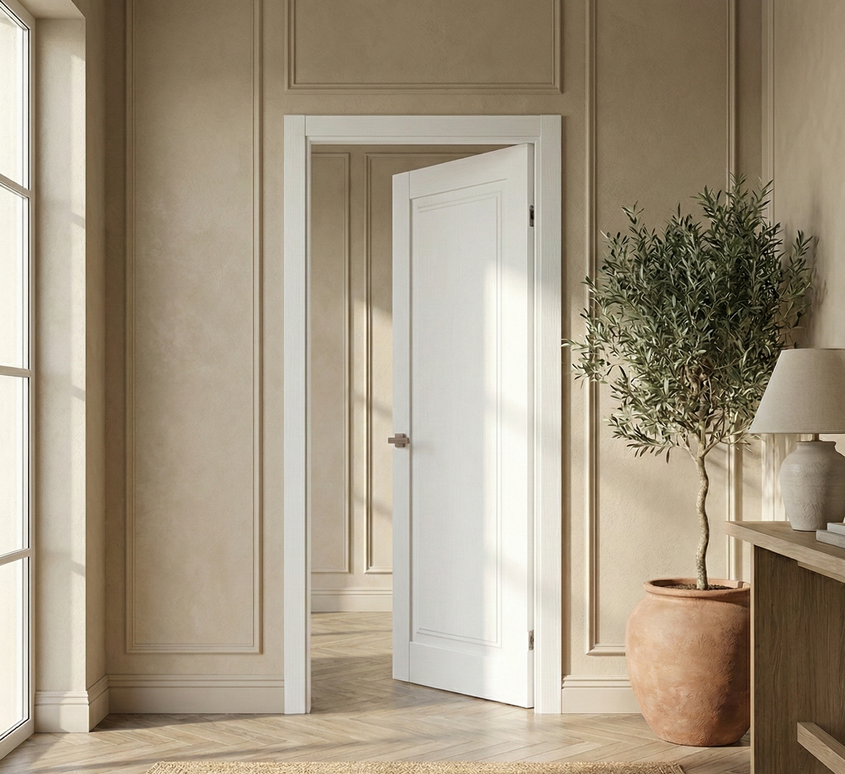 Ușă de interior ML-08 cu panou frezat, design clasic elegant