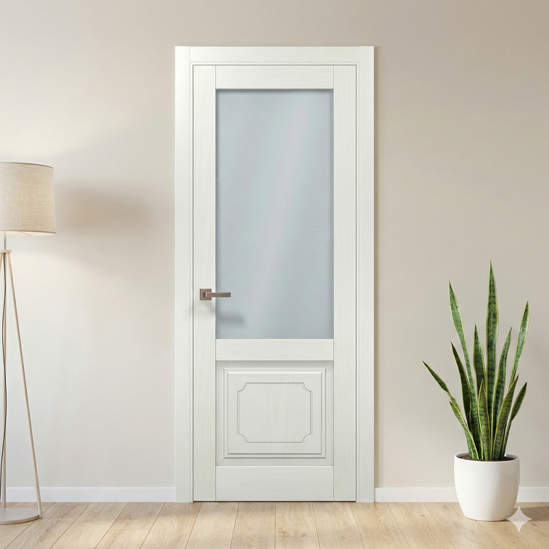 Ușă de interior ML-1101 cu sticlă satinată