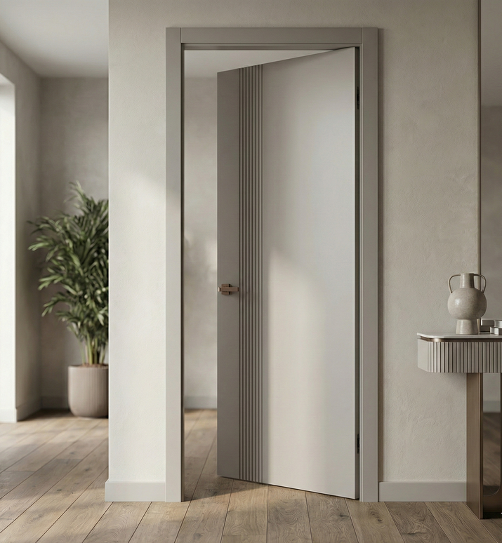 Ușă de interior ST-34 – Design vertical asimetric modern