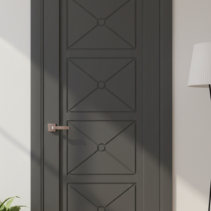 Ușă de interior ML-712 – Design simetric cu 4 panouri decorative