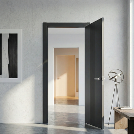 Ușă de interior ST-35 – Frezare verticală centrală modernă