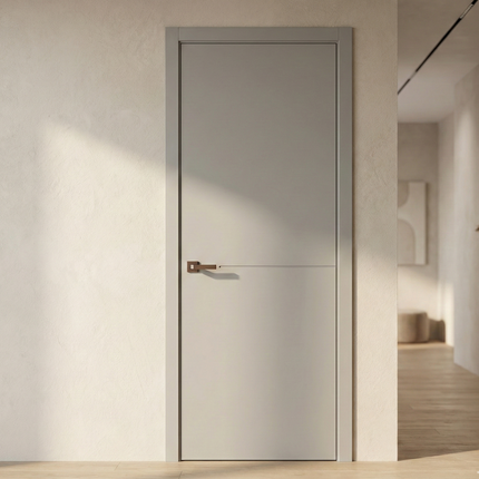 Ușă de interior ST-13 – Design minimalist cu linie orizontală