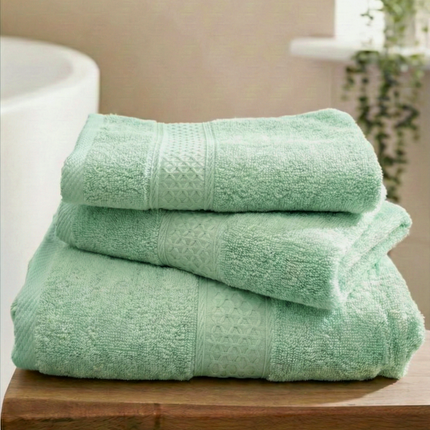 Set 3 prosoape baie, bumbac 100%, ACVAMARIN, 75×150 cm + 40×80 cm + 50×80 cm