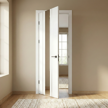 Ușă de interior PL-29 – design vertical cu oglindă/sticlă aplicată