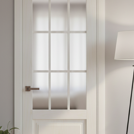 Ușă de interior ML-36 cu vitralii și design clasic modern