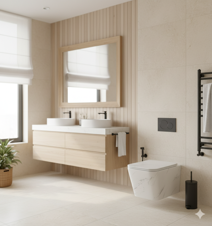 Vas WC Calacatta White