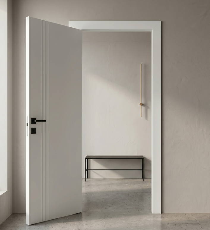 Ușă de interior albă JY-003