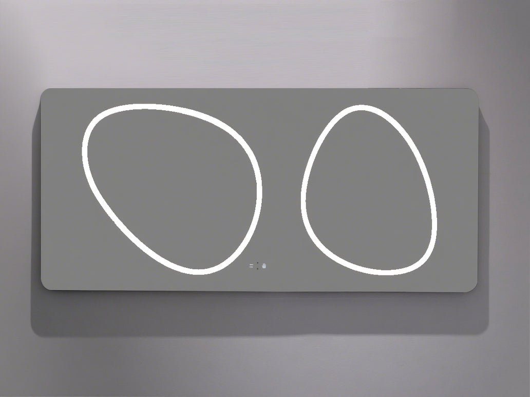 Oglindă baie LED 70x150 cm dreptunghiulară, senzor infraroșu și 3 nuanțe de lumină J-1125