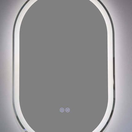 Oglindă baie H-120-1 cu LED, 3 nuanțe de lumină, anti-aburire, touch control