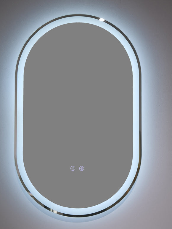 Oglindă baie H-120-1 cu LED, 3 nuanțe de lumină, anti-aburire, touch control