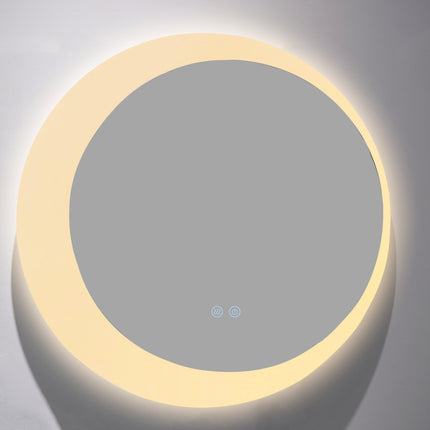 Oglindă rotundă LED H 2015 – 3 nuanțe de lumină, anti-aburire, touch control