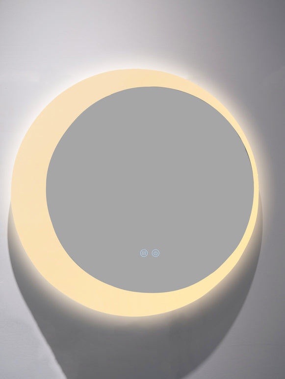 Oglindă rotundă LED H 2015 – 3 nuanțe de lumină, anti-aburire, touch control