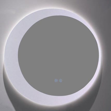 Oglindă rotundă LED H 2015 – 3 nuanțe de lumină, anti-aburire, touch control