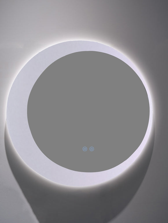 Oglindă rotundă LED H 2015 – 3 nuanțe de lumină, anti-aburire, touch control